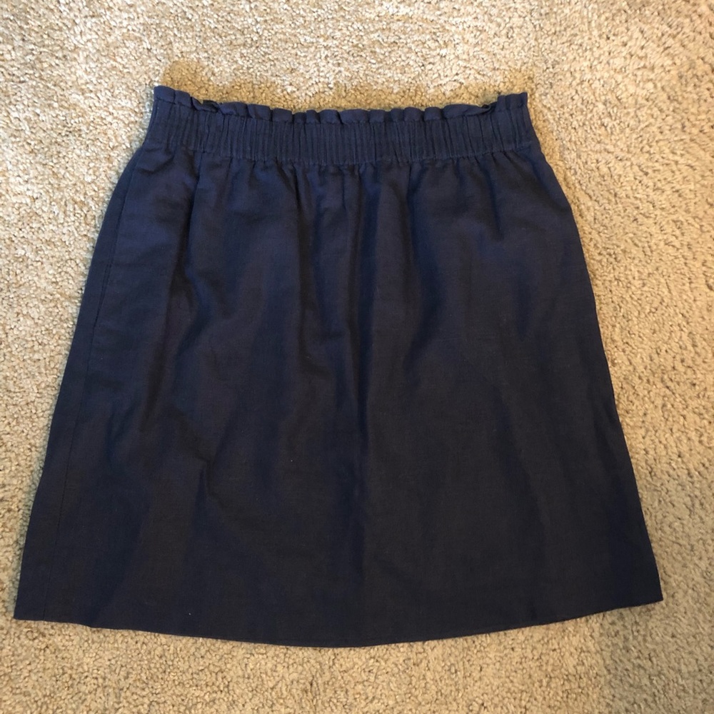 Jcrew navy blue high waisted skirt